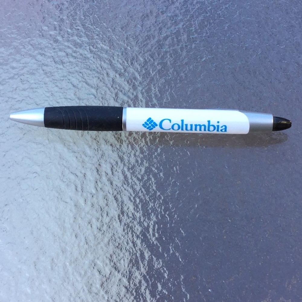 New Columbia pen Ballpoint Black ink.